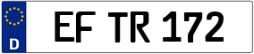 Trailer License Plate